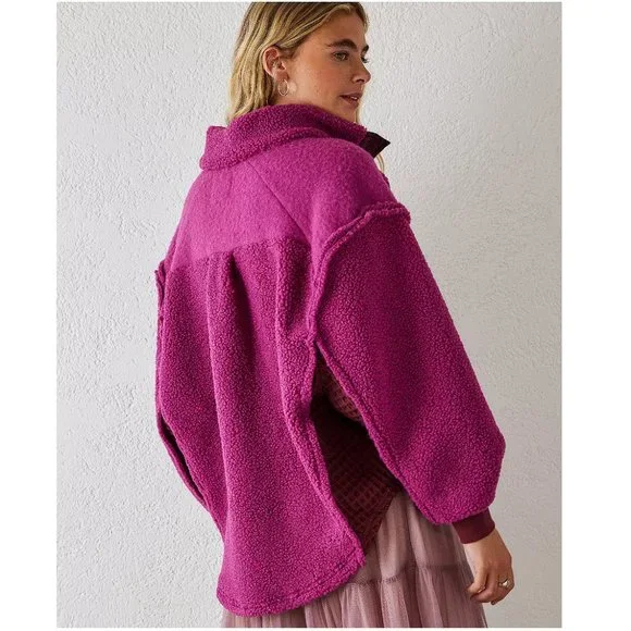 SOLD - BDG Kas Sherpa Mock Neck Fleece - Picture 2 of 10